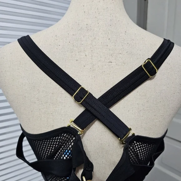 Swimsuits for All Swim Sexy Floral Print Mesh Bikini - Picture 4 of 11